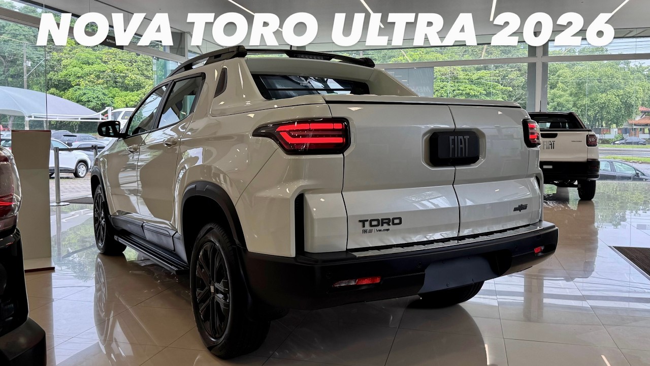 AVALIAÇÃO NOVA FIAT TORO ULTRA T270 2026 - VERSÃO FLEX TOP DE LINHA EM DETALHES!! 