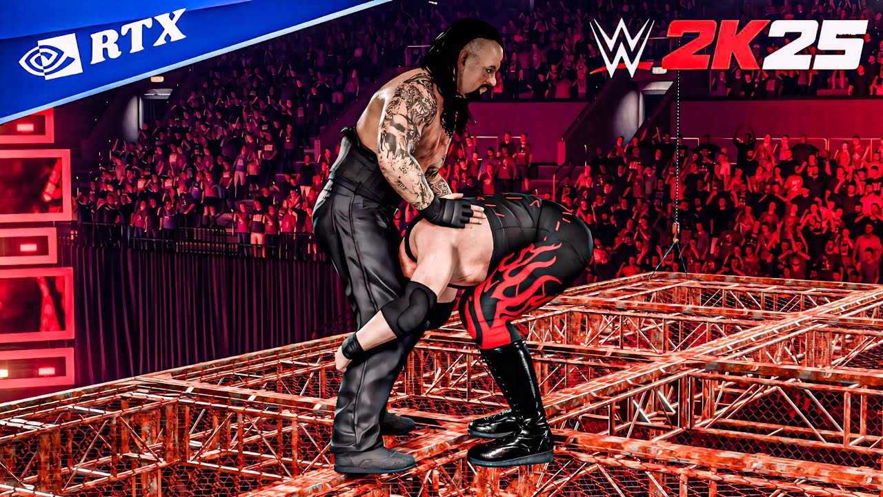 WWE 2K25 - Undertaker vs Kane Legendary Hell in a Cell Match [4K-60]