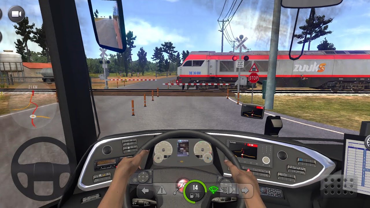 Bus Simulator: Ultimate |Off Road DriveXZuuks |🚆🚆 crossing |Mobile Gameplay |Drive with Mrx