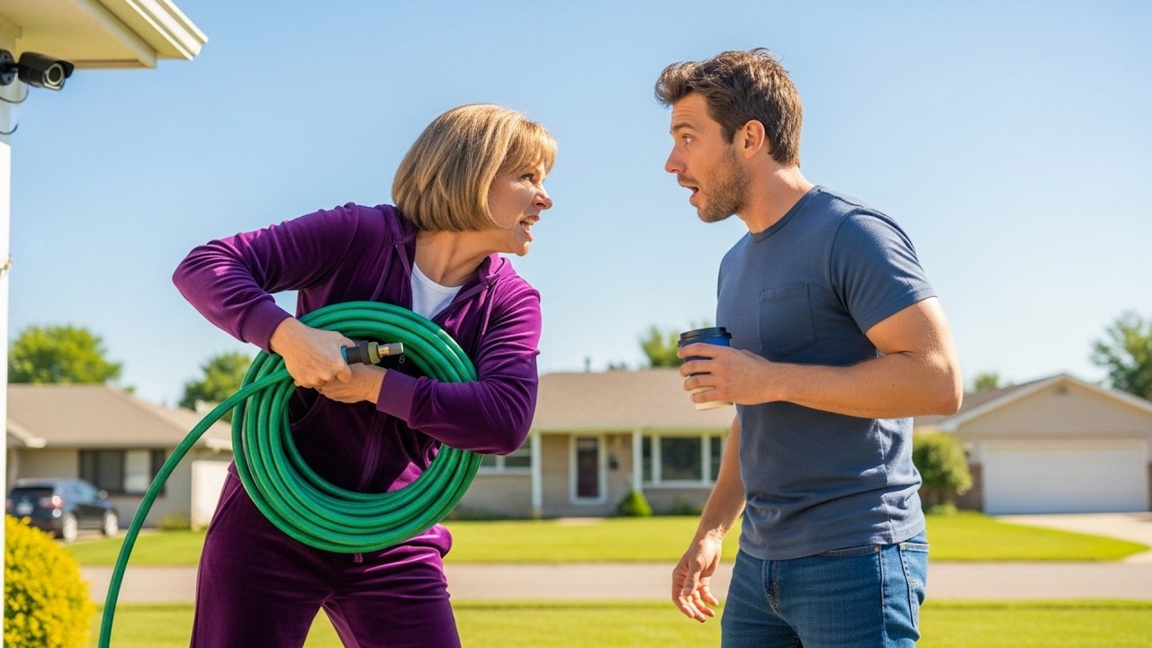 HOA Board Member Took My Hose, Cameras Caught Him And Now Everyone In The Neighborhood Knows