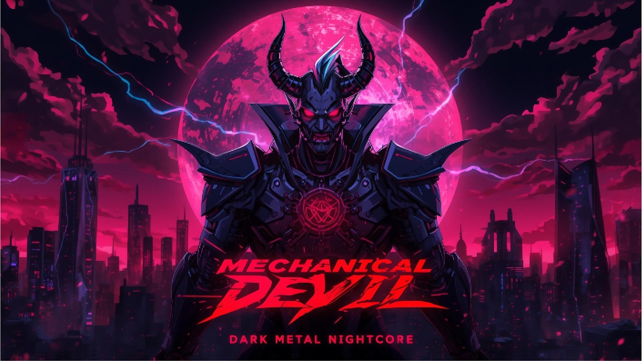 MECHANICAL DEVIL ⚙️ Dark Metal Nightcore | Dystopian Rage Anthem | Cyberpunk Heavy Metal Mix