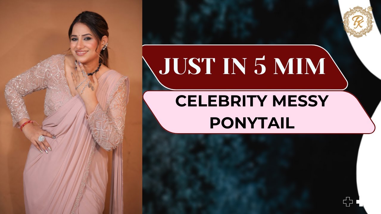 Celebrity Messy Ponytail Like Deepika Padukone 😍 | Fast Easy Self Hairstyle in 5 Minutes
