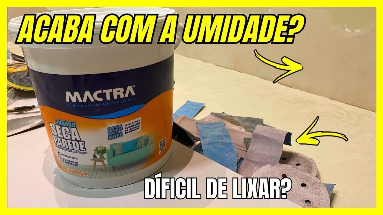 ACABA COM UMIDADE NO RODAPÉ? Massa SECA PAREDE MACTRA, vale a pena?