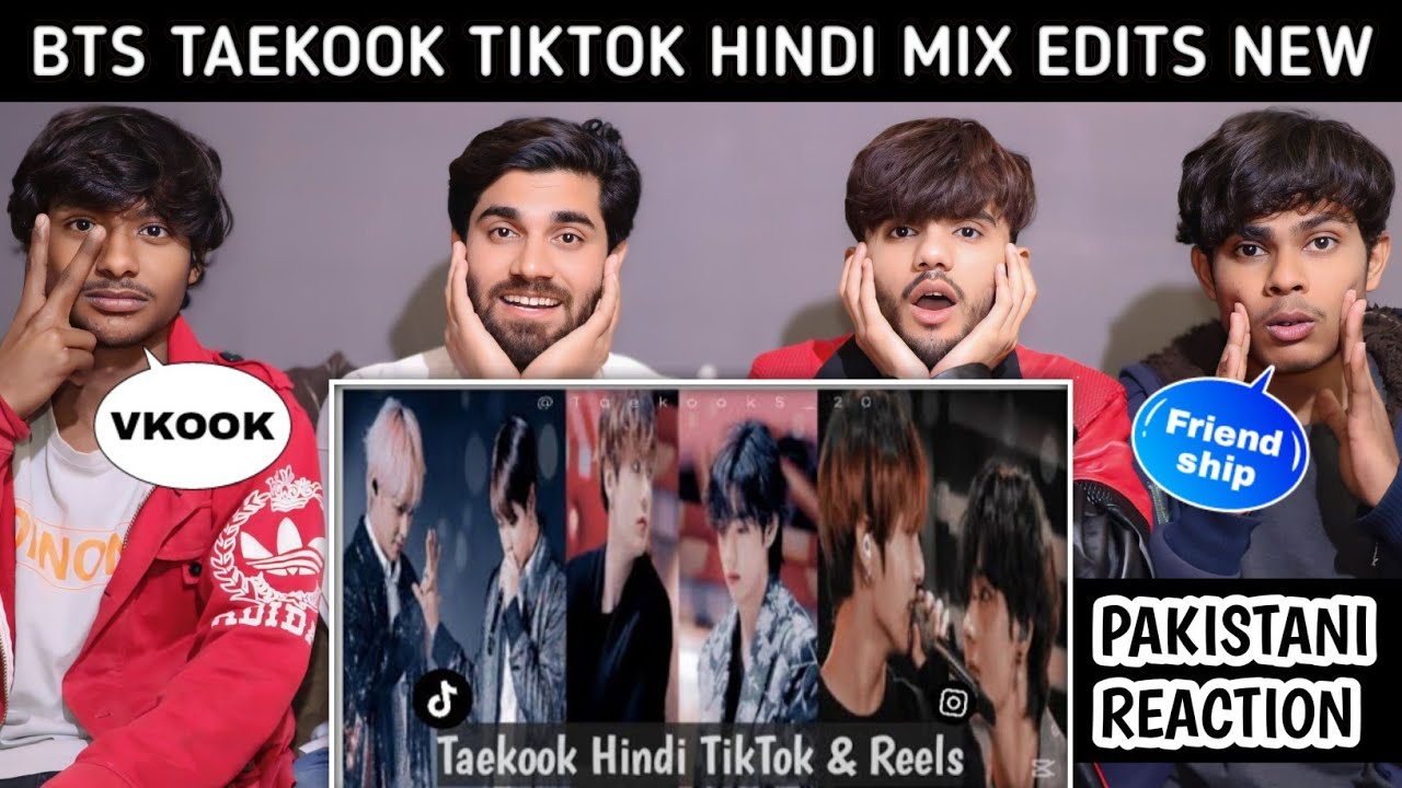 Bts Taekook Hindi Mix Edits - Pakistani Reaction - Usman Rajpoot