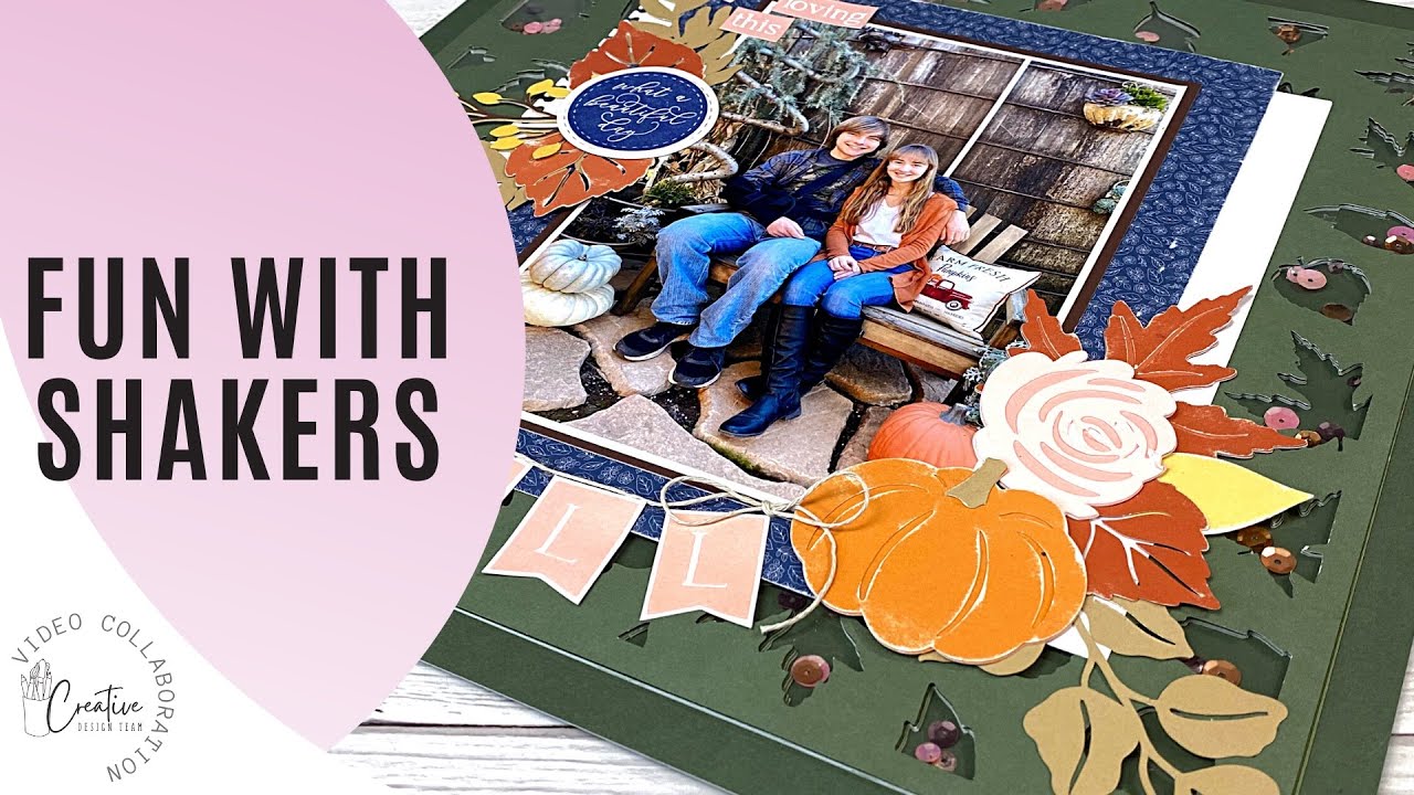 Scrapbook Layout Shaker Background / Creative Design Team Collaboration