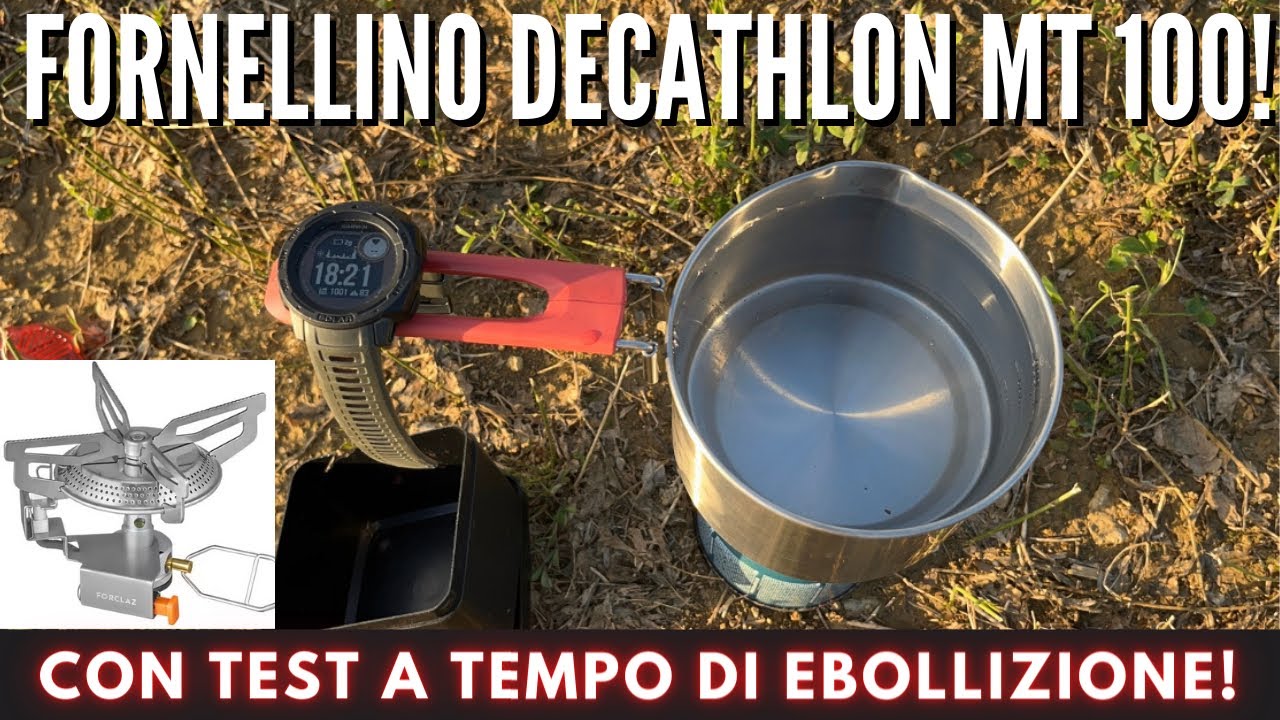 Fornellino Decathlon Forclaz MT 100 - Con Test di ebollizione!