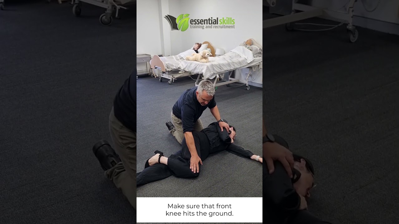 How to place a person in the recovery position.