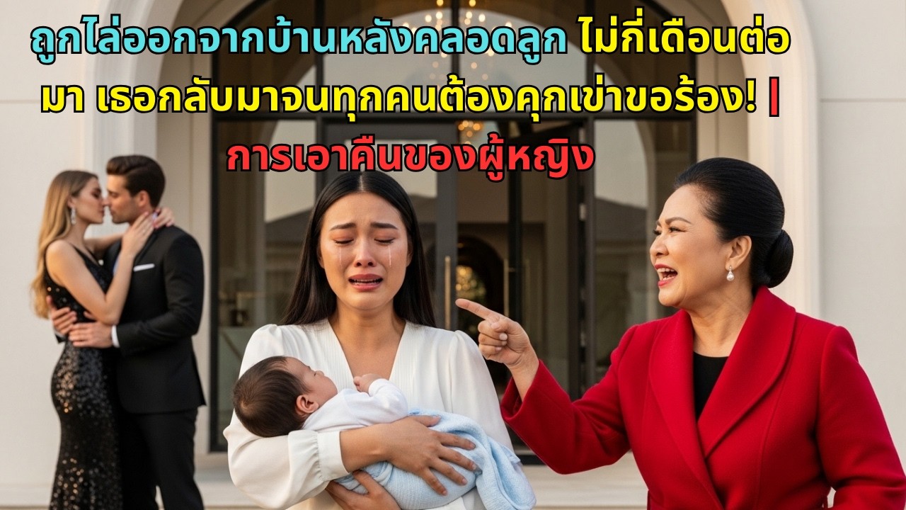 ถูกไล่ออกจากบ้านหลังคลอดลูก ไม่กี่เดือนต่อมา เธอกลับมาจนทุกคนต้องคุกเข่าขอร้อง! |การเอาคืนของผู้หญิง