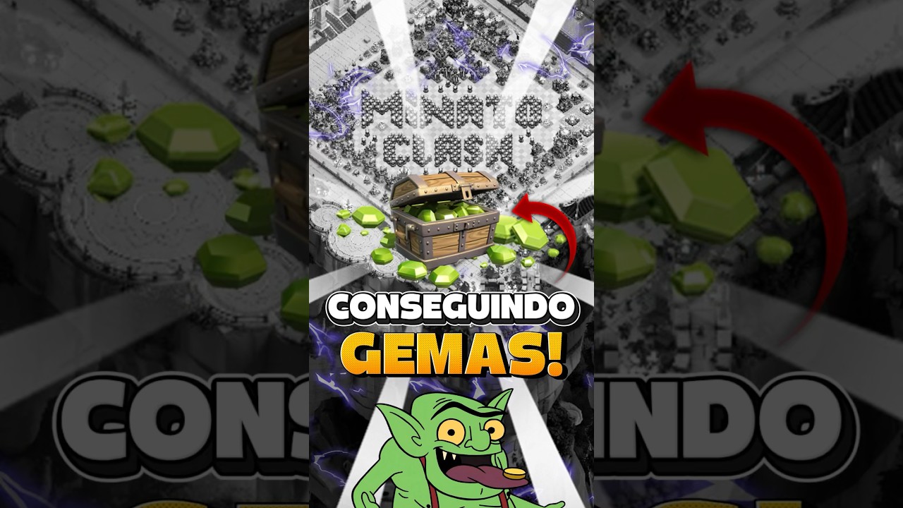 Como ganhar GEMAS r&aacute;pido no Clash of Clans 😂💎