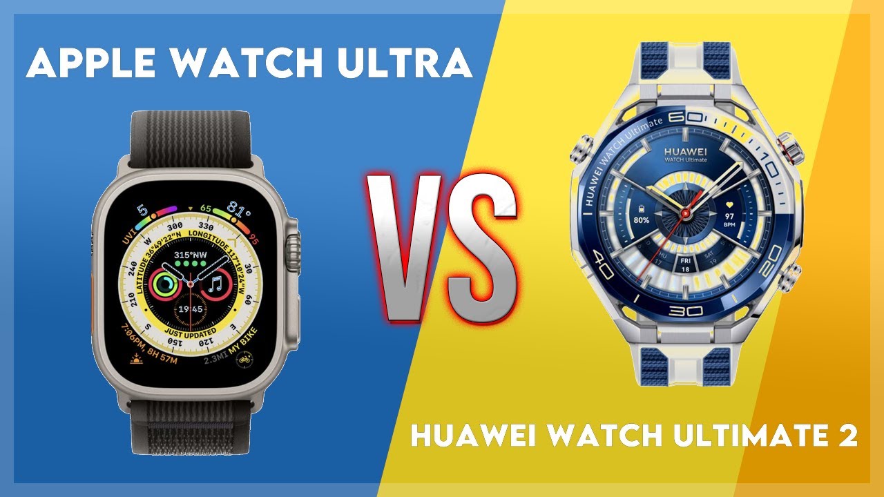 Сравнение Apple Watch Ultra и Huawei Watch Ultimate 2