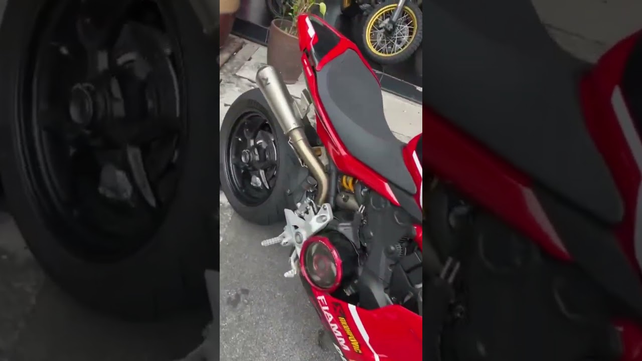 Ducati Supersport Akrapovic exhaust sound