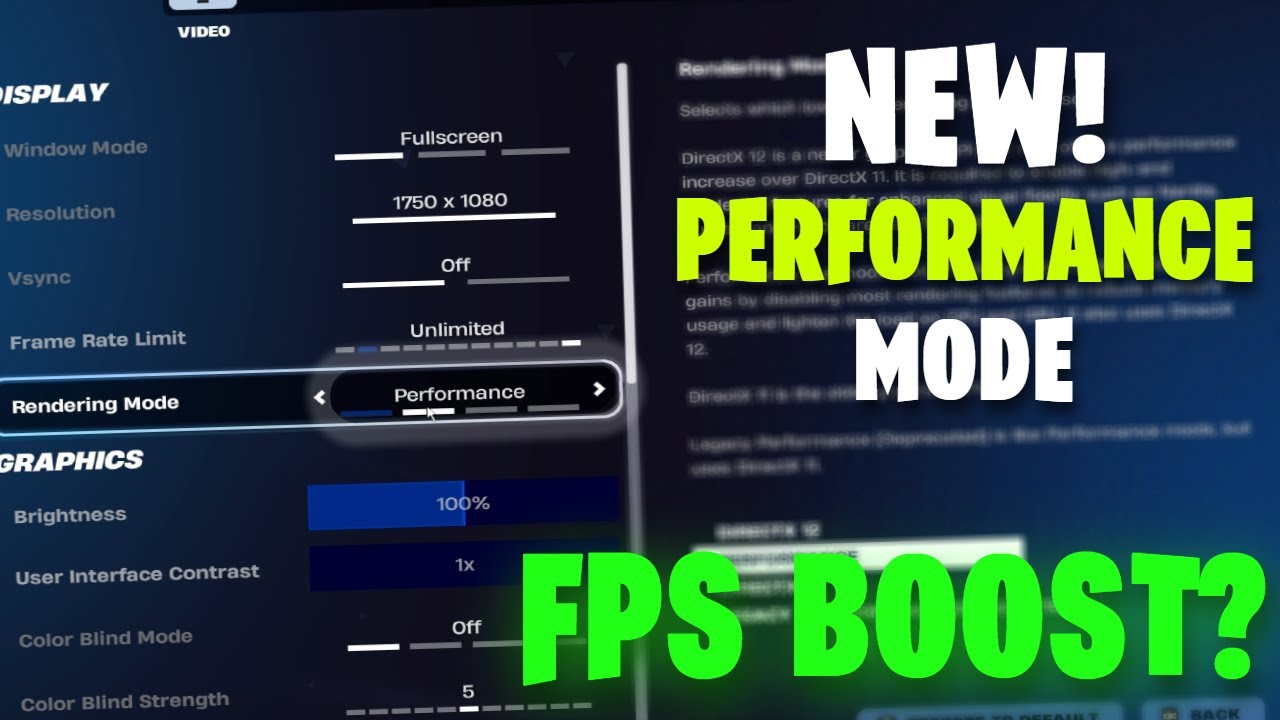 Режимы производительности Legacy и NEW в Fortnite — реальная разница в FPS?