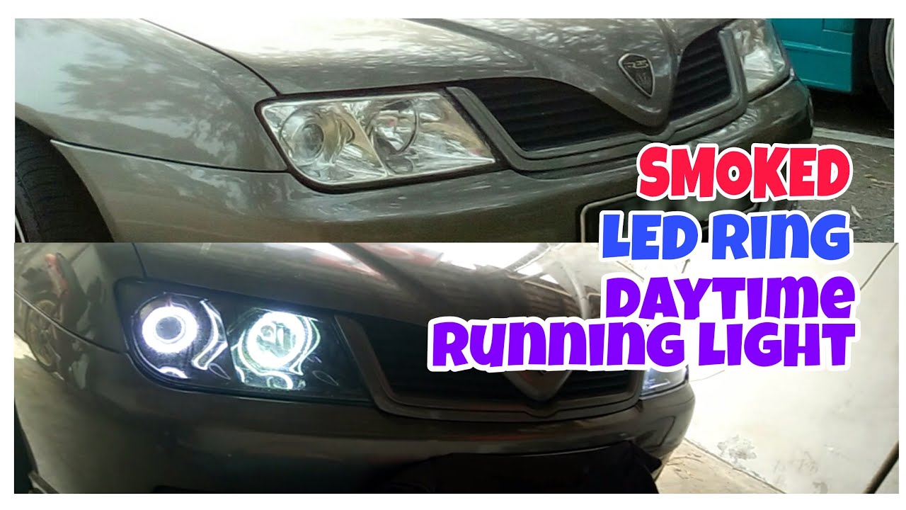 Smoked, LED Ring, DRL Headlamp PROTON WAJA MMC