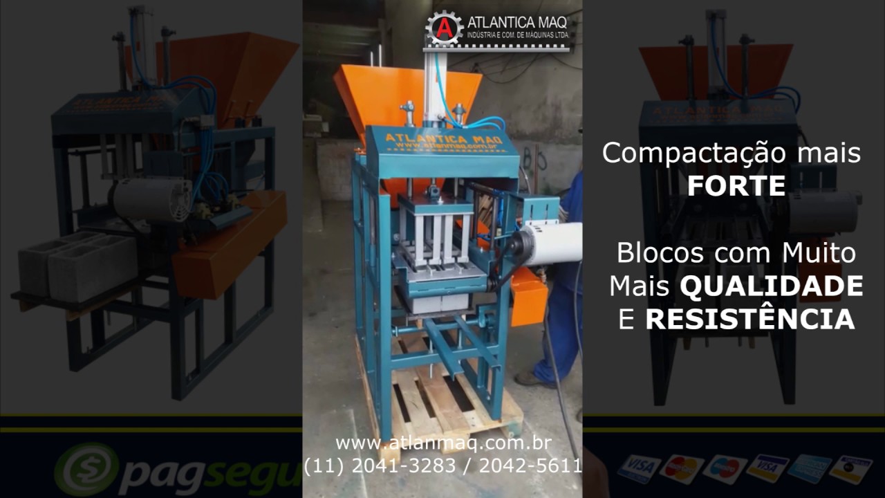 Máquina de Blocos com Silo, MOD. 321 SP ECONOMIC ATLANMAQ