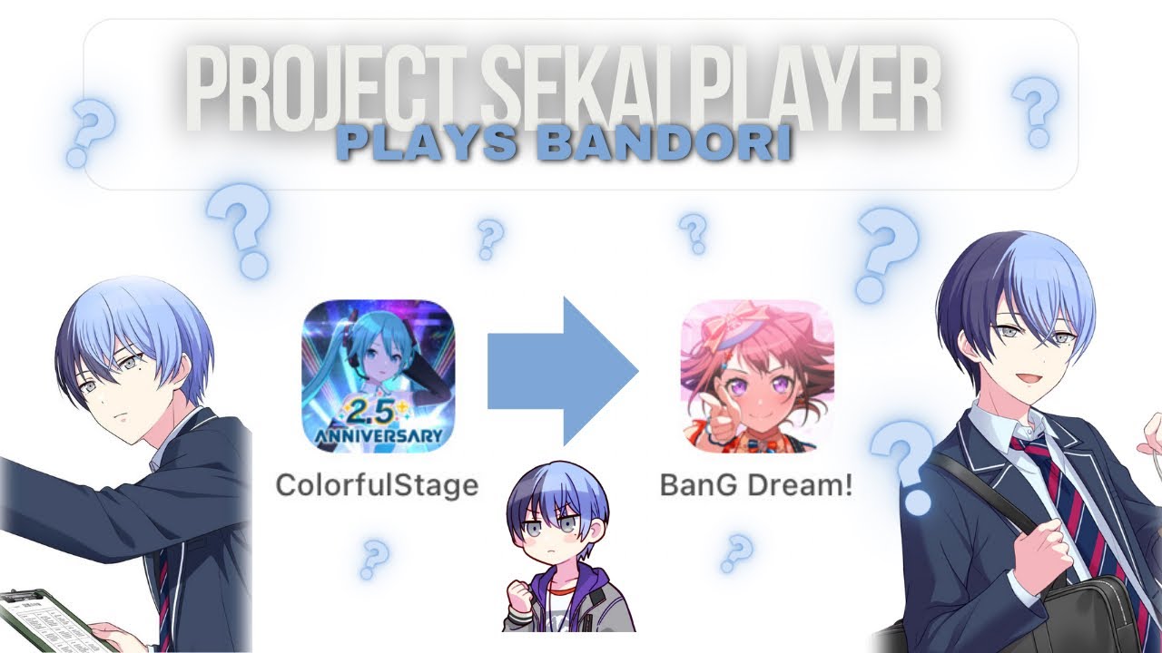 project sekai player plays bandori for the first time?! || project sekai and bandori