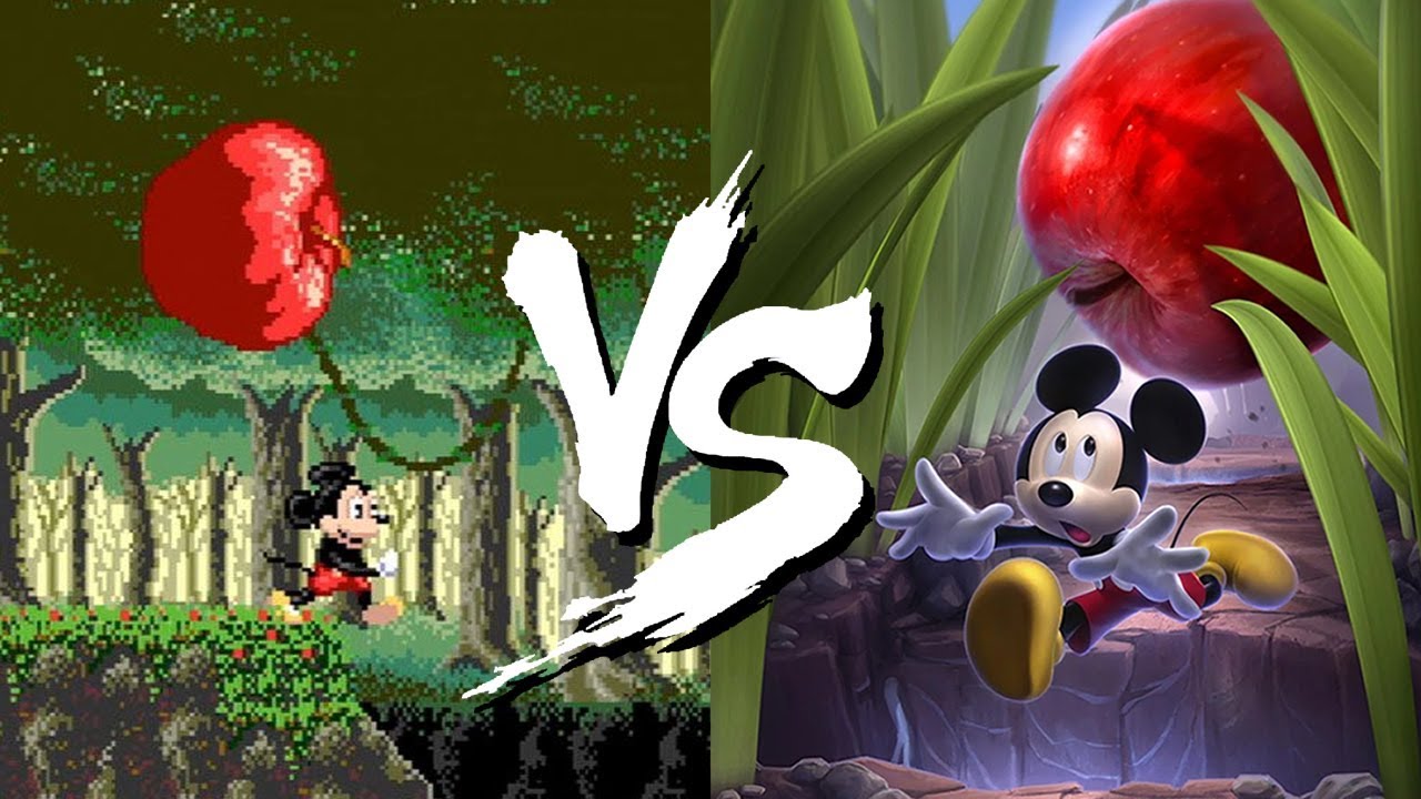 Castle of Illusion Original VS Remake - LET'S PLAY FR