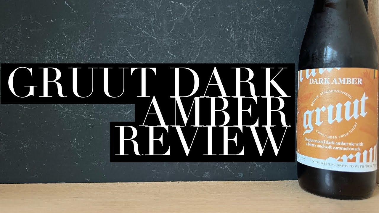 Обзор пива Gruut Dark Amber, пивоварня Ghuut, бельгийский янтарный эль.