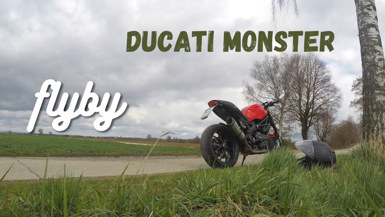 flyby + sound I Ducati Monster