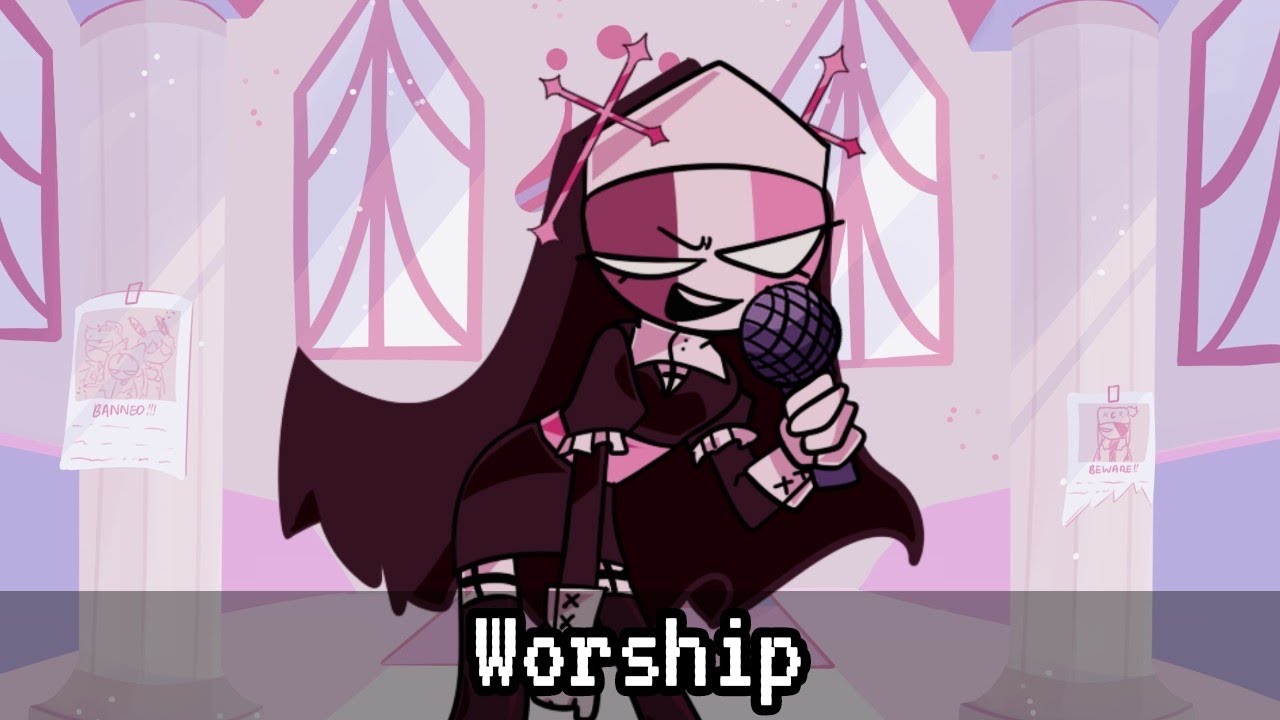 Friday Night Funkin’: Mid-Fight Masses- “Worship” Disaster Remix