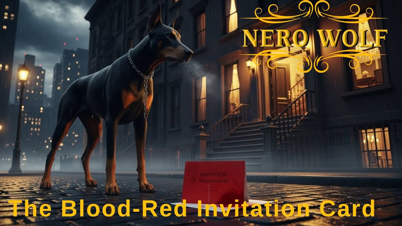 Nero Wolfe and The Blood Red Invitation Card