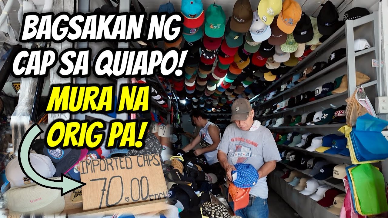 WOW! DITO ANG BAGSAKAN NG MURANG SOMBRERO PANG SUPPLIER ANG PRESYO NG CAP SA QUIAPO