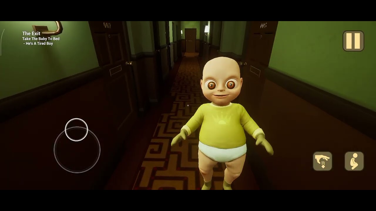 I'm playing a weird game called baby in yellow 