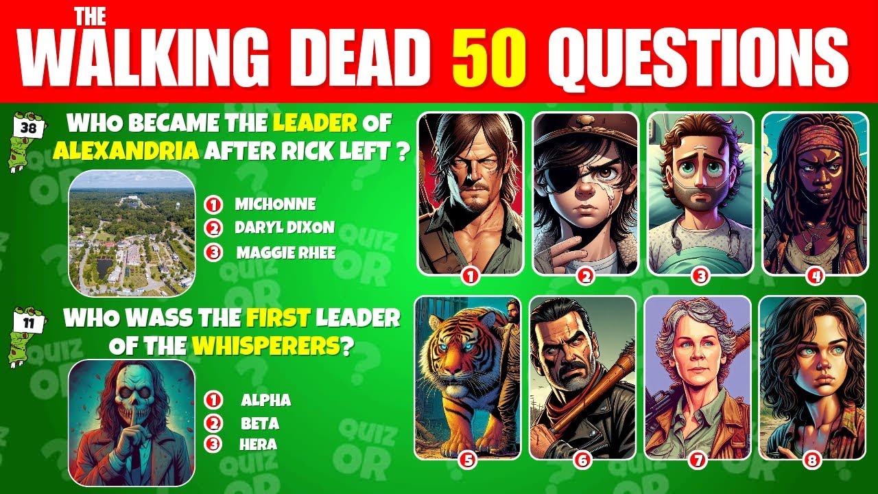The Walking Dead Quiz | 50 Questions to Test Your TWD Knowledge! 🧟📺