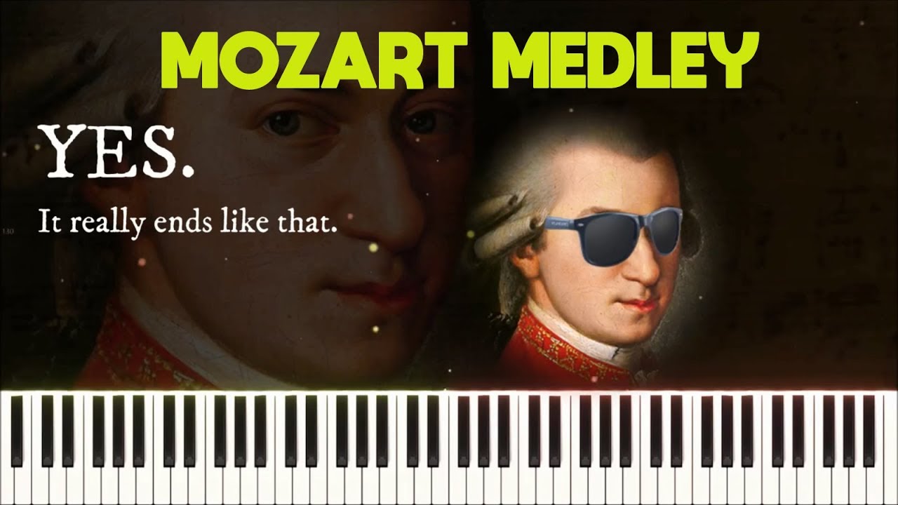 Mozart - Chronological Medley (Synthesia Piano)