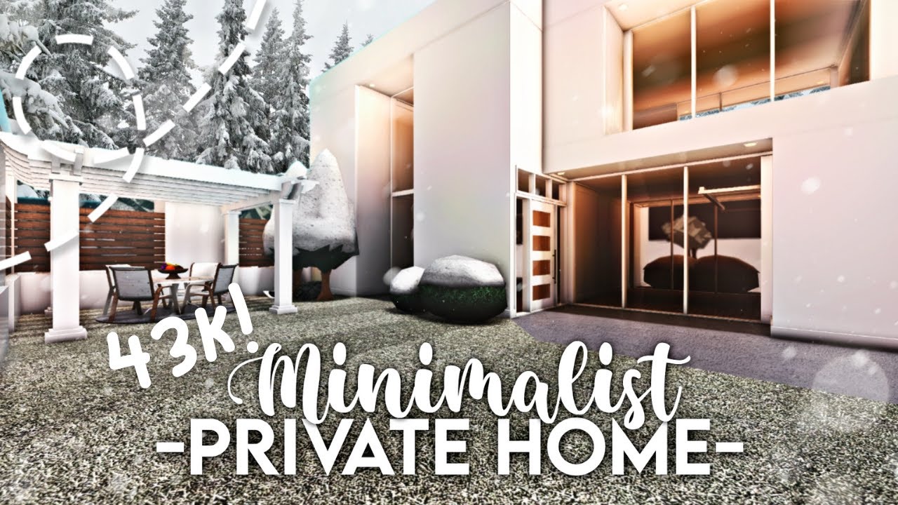 No Advanced Placing Modern Minimalist Private Two Story Home I Exterior I Bloxburg Build I iTapixca