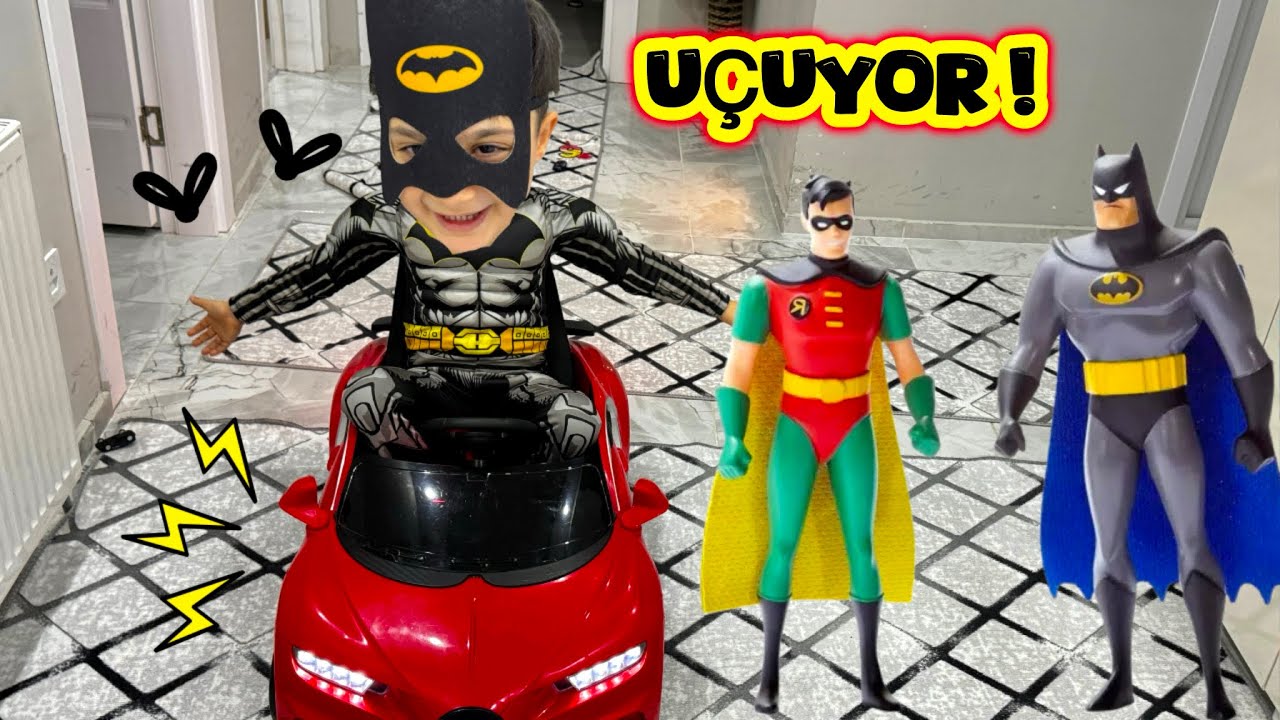 BATMAN VE ROBİN POYRAZIN ARABASINA SİHİR YAPTI UÇUYOR !