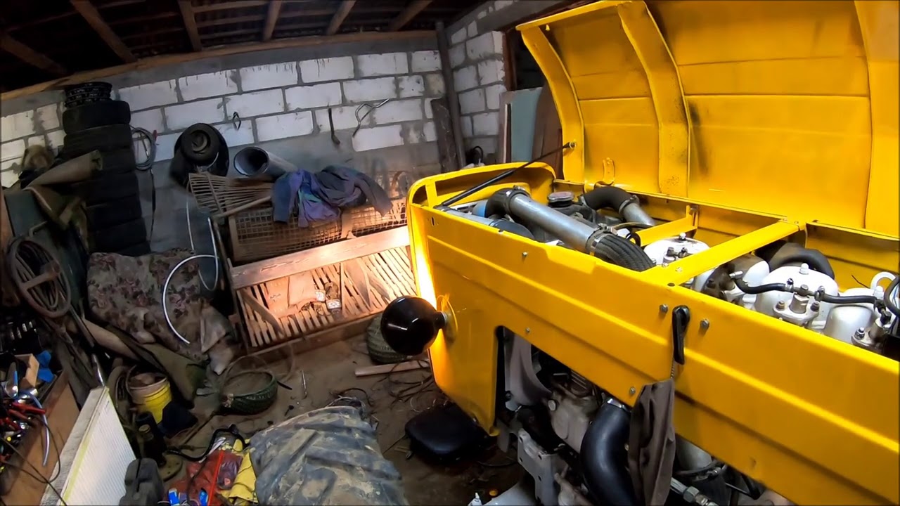 Zabudowa podłogi kabiny i elektryka w Ursusie c360 4x4 turbo.