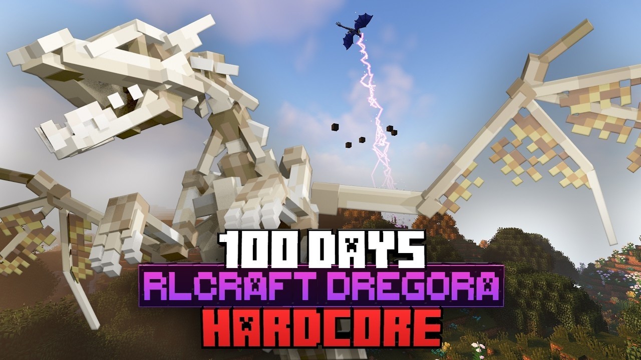 Surviving 100 Days in HARDCORE RLCraft Dregora