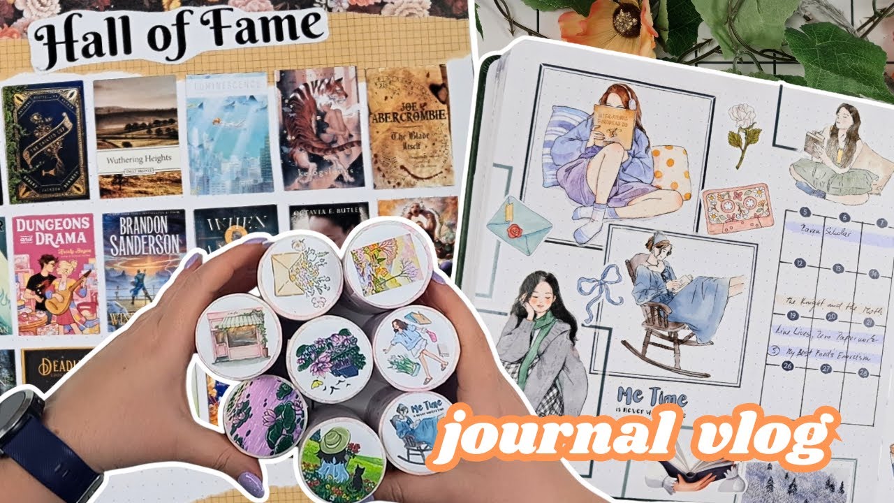 January Reading Journal Cover Page 📓 My TOP 10 BOOKS of 2025! 🏆The Washi Tape Shop Haul 📦