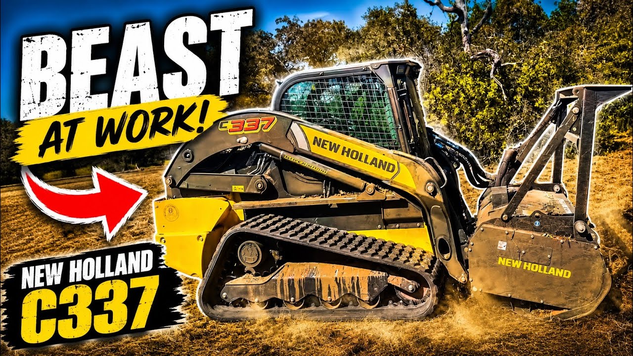 2024 New Holland C337 with 61 in fecon mulcher