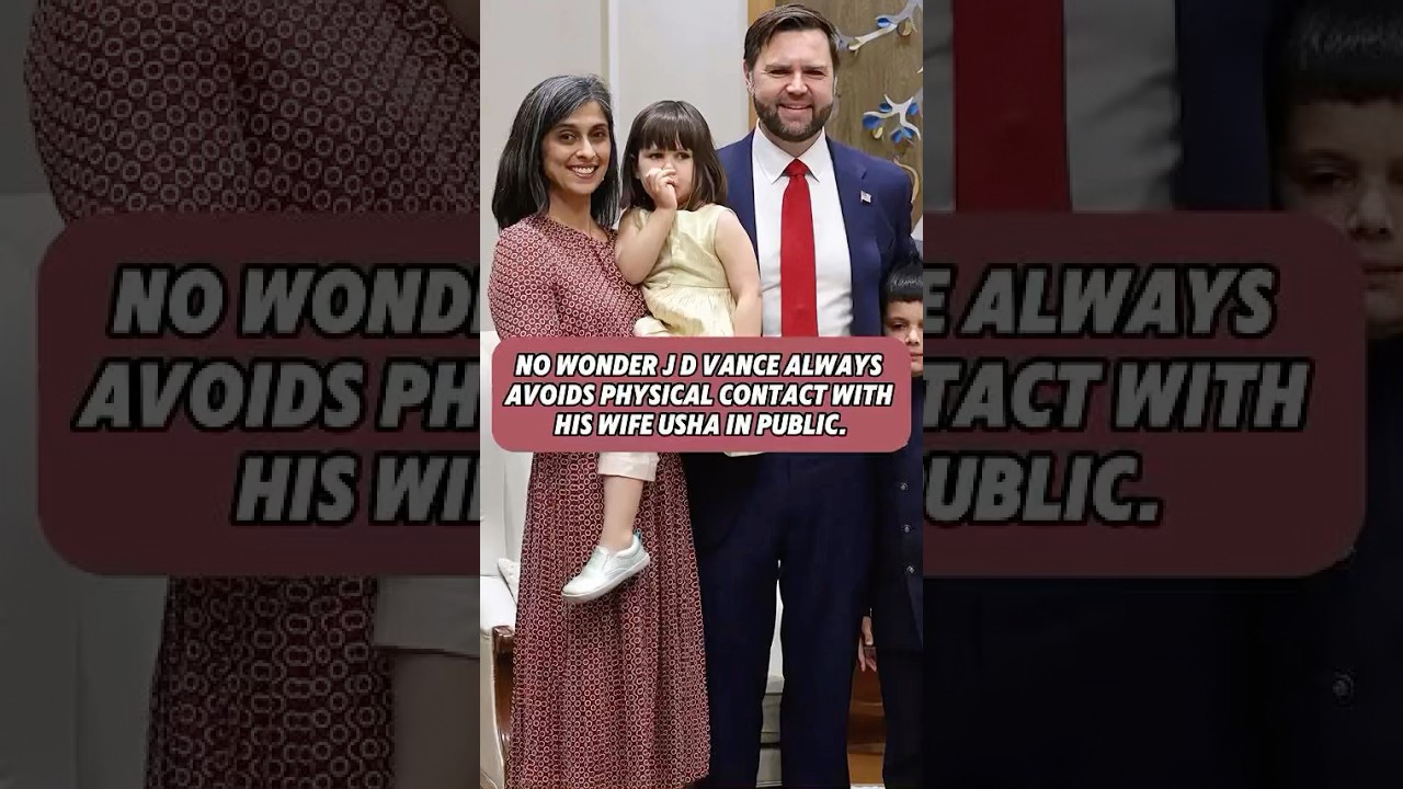 Неудивительно, что Джей Ди Вэнс всегда избегает физического контакта со своей женой Ушей на публи...