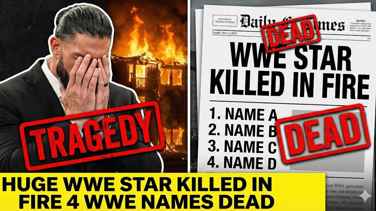 HUGE WWE STAR Family KILLED IN FIRE 💔 4 WWE Names DEAD | WWE News