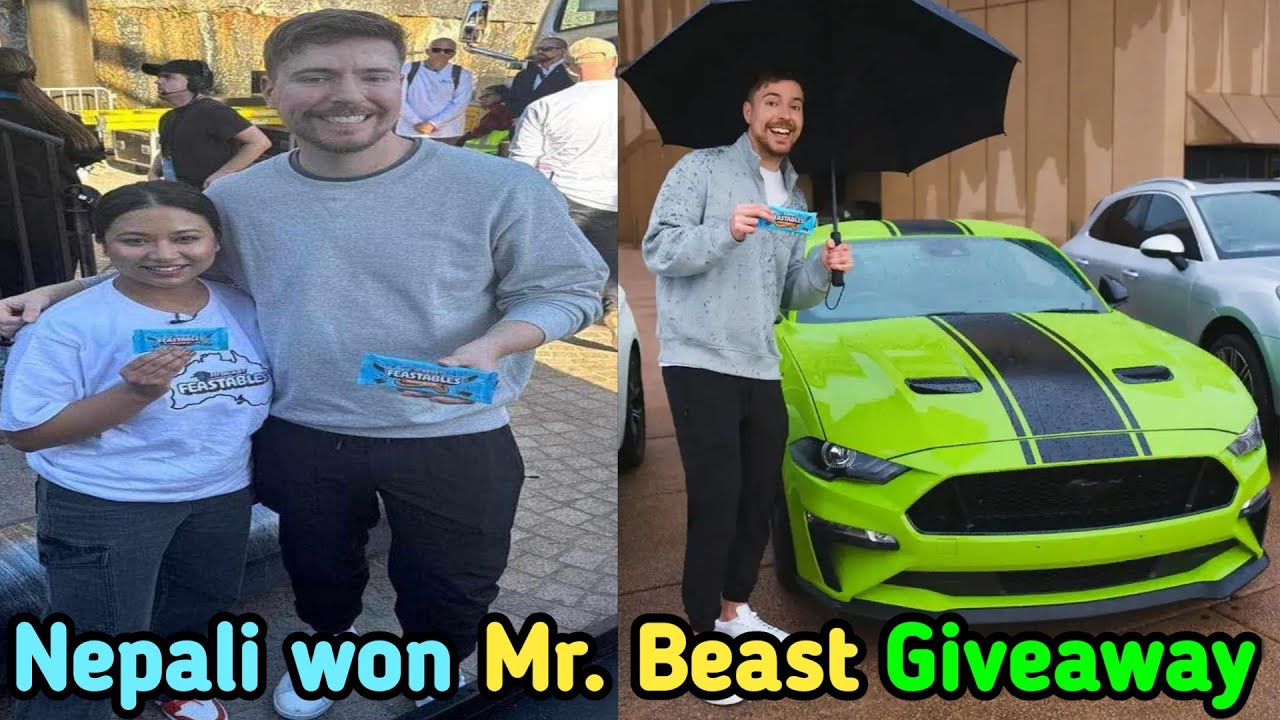 Nepali Won Mr. Beast Giveaway At Sydney Australia | Rasmita Basnet Mustang Giveaway Winner