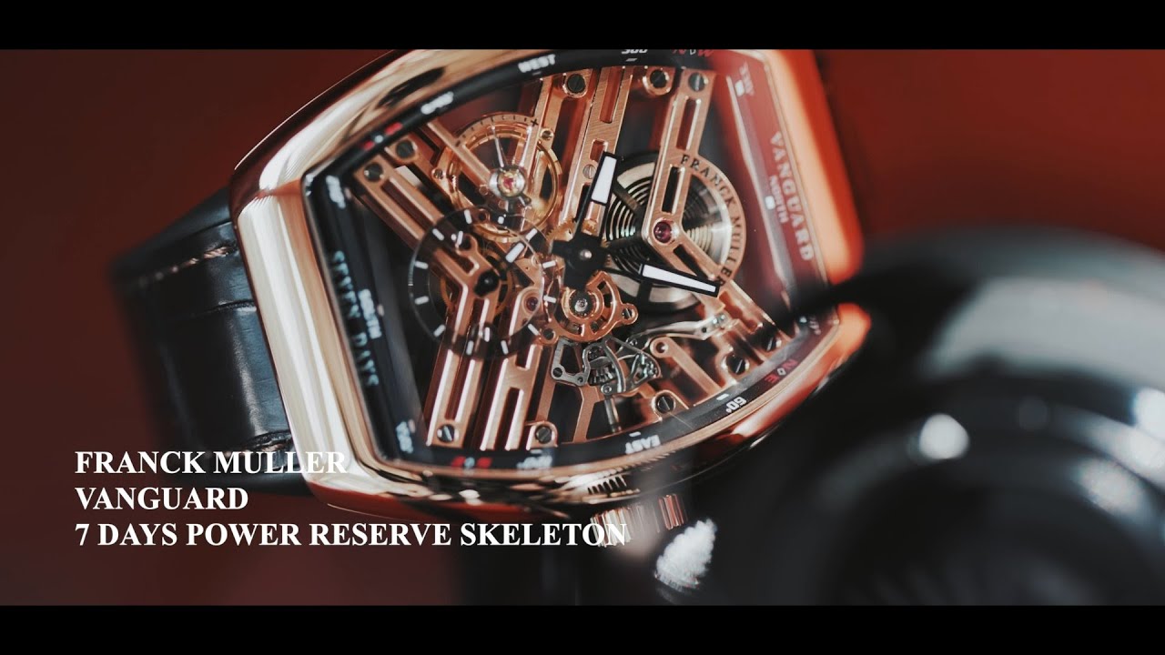 FRANCK MULLER VANGUARD 7 DAYS POWER RESERVE SKELTON