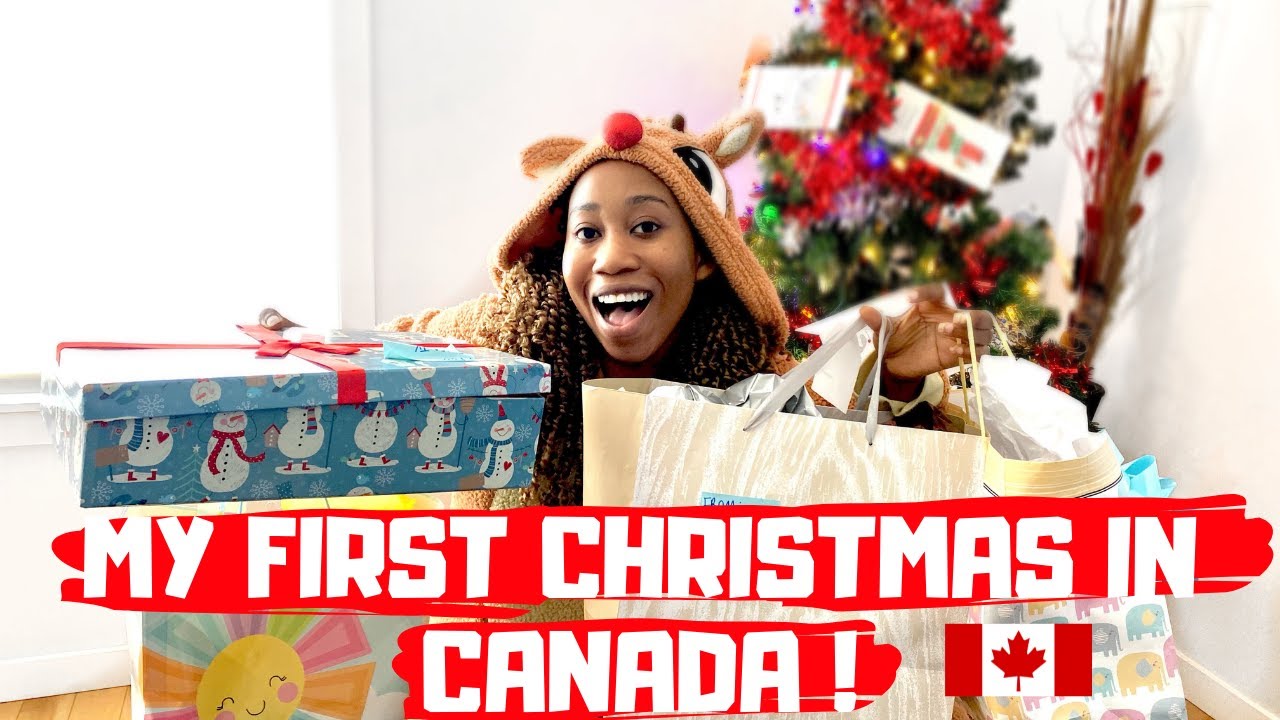 VLOG: MY FIRST CHRISTMAS IN CANADA 🇨🇦|| UNBOXING GIFTS || CHRISTMAS VLOG