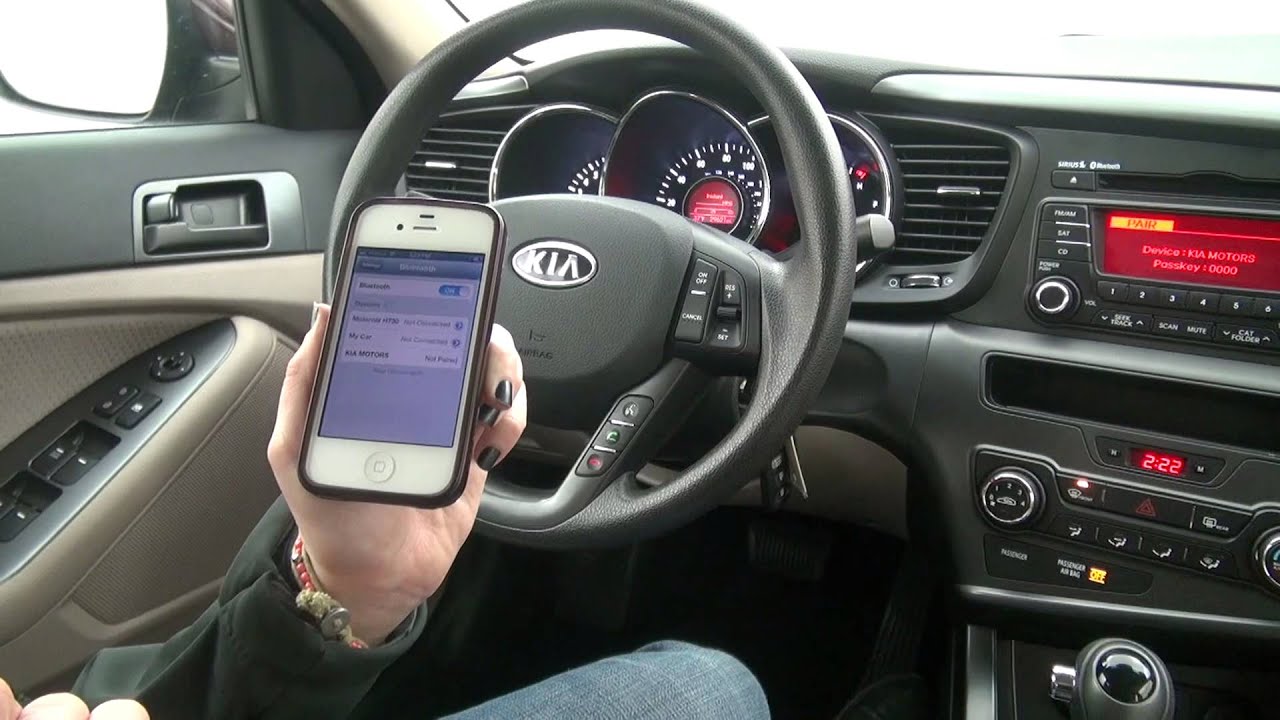 Pairing a Bluetooth iPhone to a Kia Optima/Rio/Sportage/Rondo