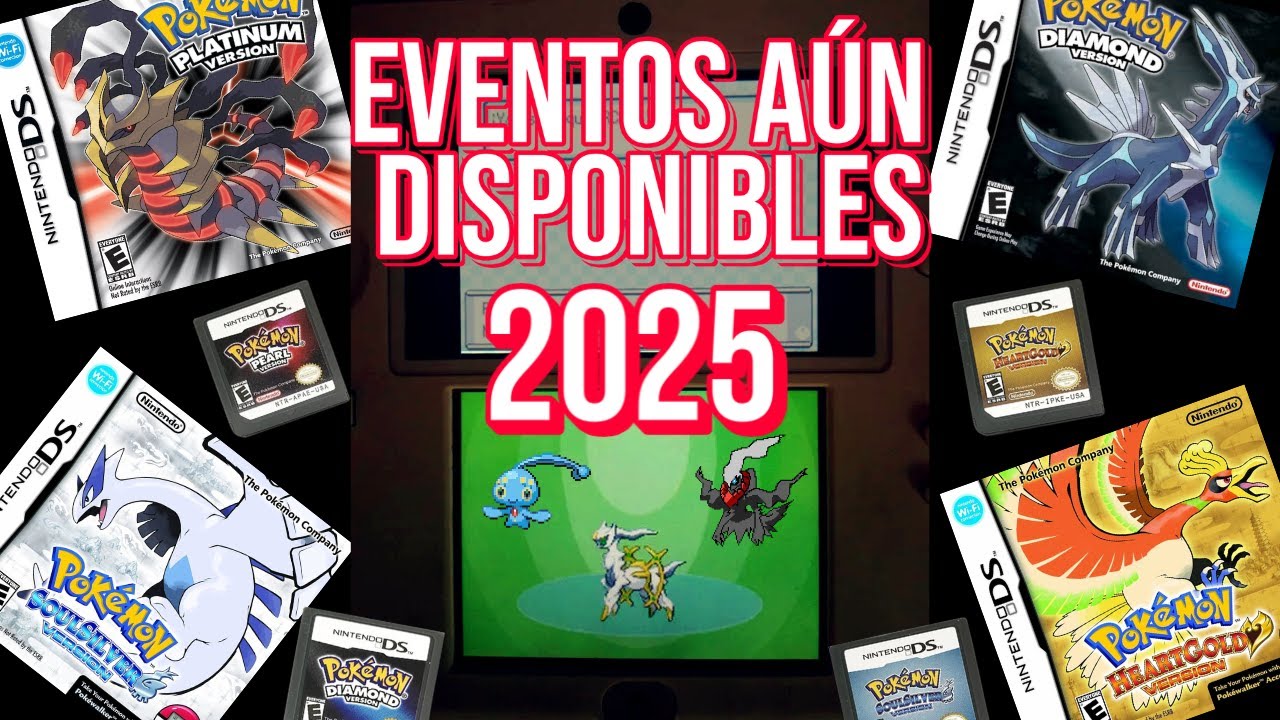 ¡Funciona en 2025! Recibe Pokémon de Eventos Oficiales en 3DS y DS
