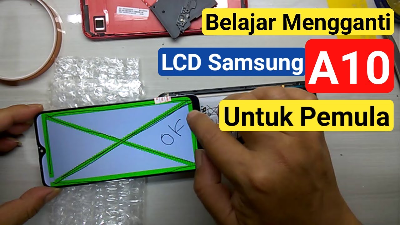 Cara Mengganti Lcd Samsung A10 //Samsung Galaxy A10 Lcd Screen Replacement