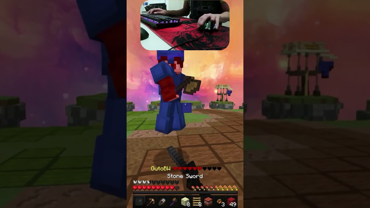 Clean enough pt.19 (ASMR) #meme #minecraft #bedwars #minecraftshorts #hypixel #pvp #skywars #minemen