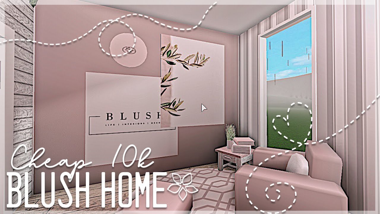 Cheap 10k blush home | Bloxburg speedbuild | Hxsna ･ﾟ✧