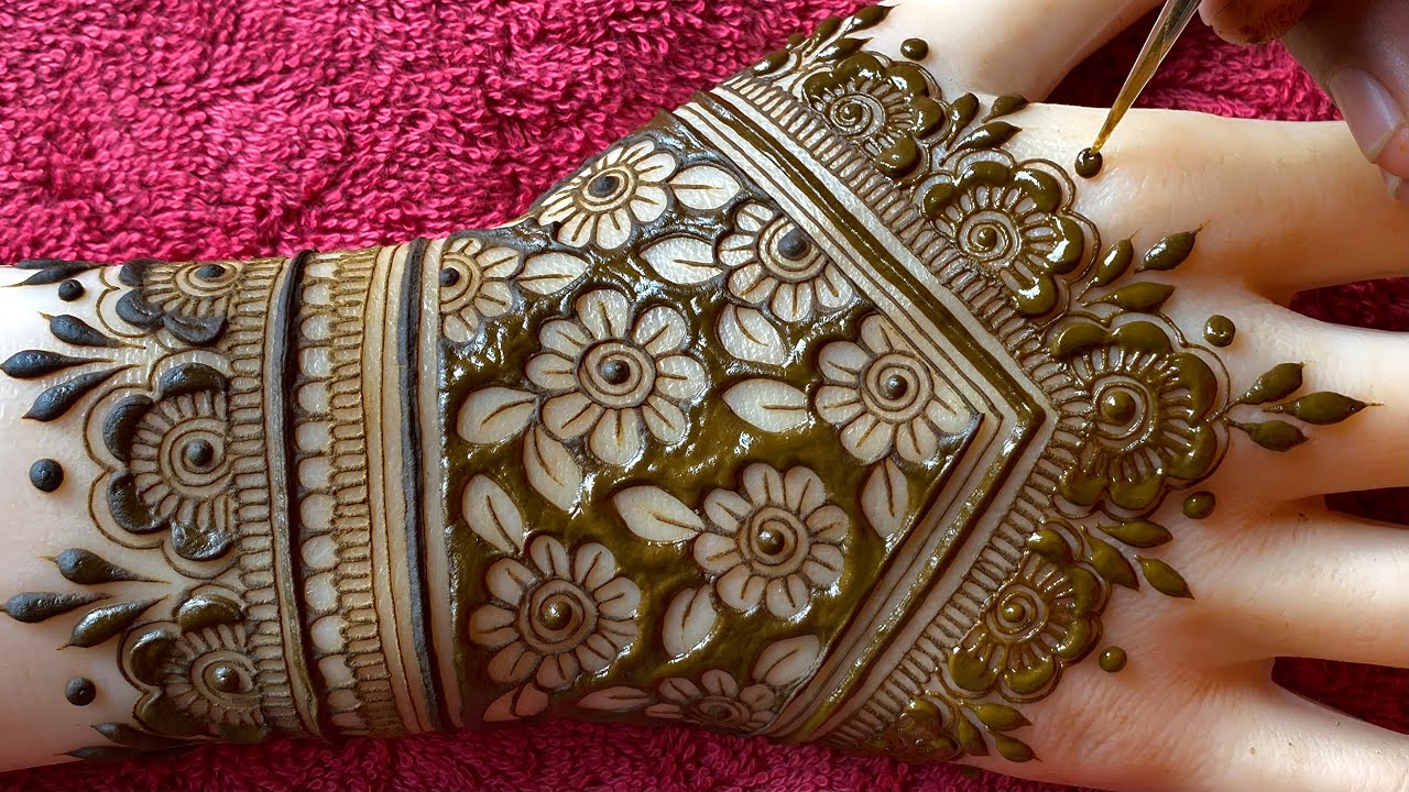 New Mehndi Design 2025 |Easy Mehndi Design |Back Hand Mehndi Design |Mehndi k Design  