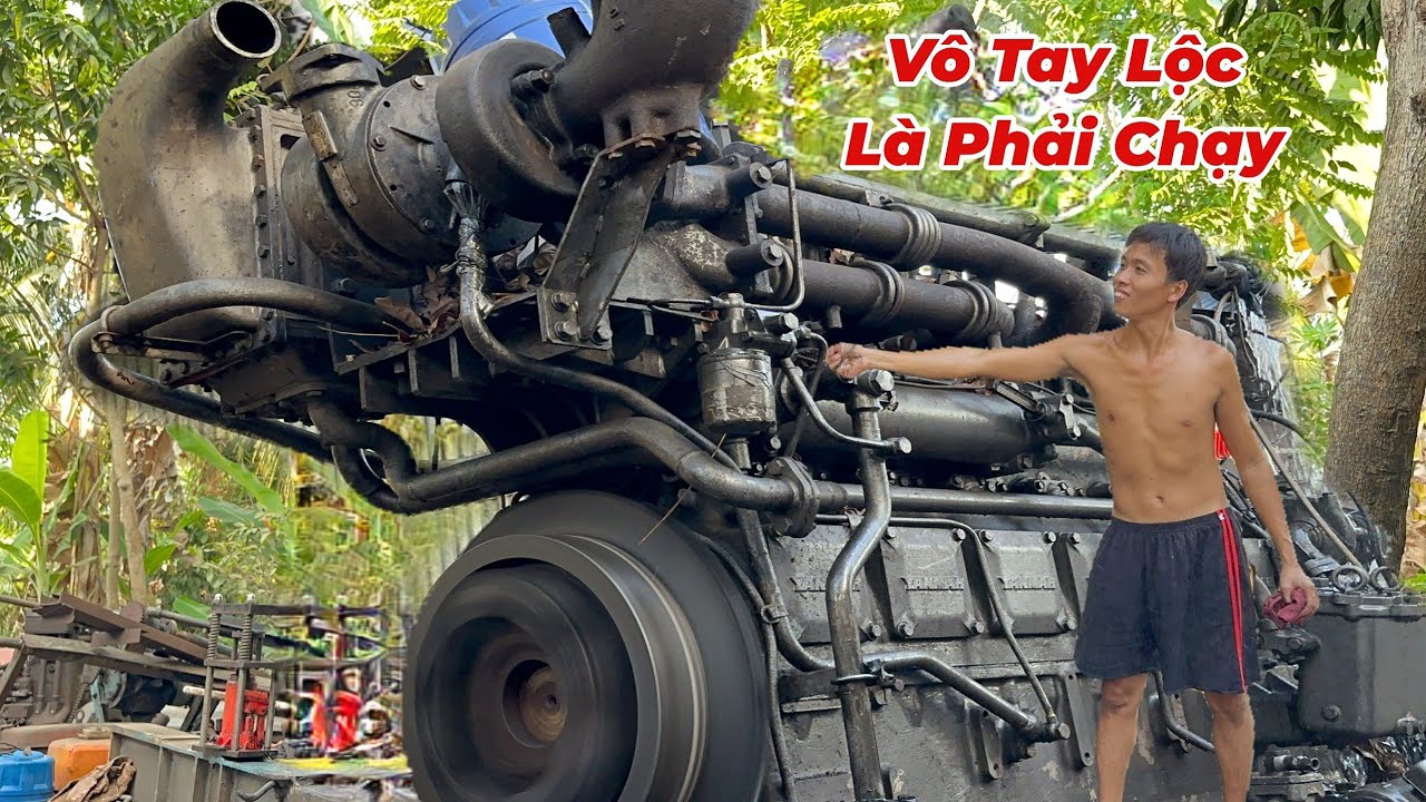 Lộc Sửa,Và Cho Chạy Máy YANMAR 6KFL Mua Cách Đây 5 Tháng,Về Làm Đồ Cổ.
