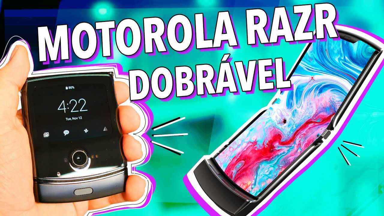MOTOROLA RAZR COM TELA DOBRÁVEL: A VOLTA DO V3!
