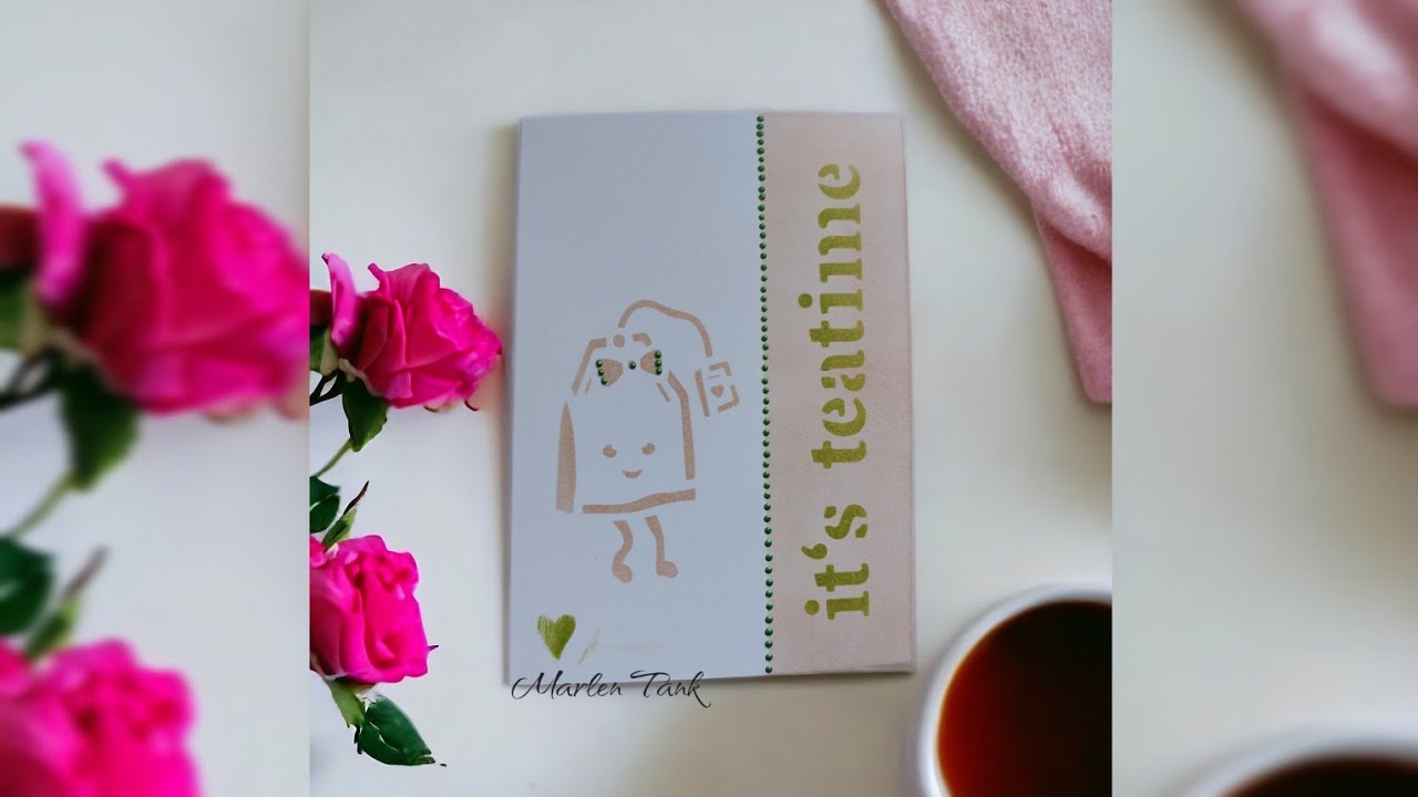 Schnelle Karte gestalten | it's teatime | GONIS |Tutorial | Cardmaking