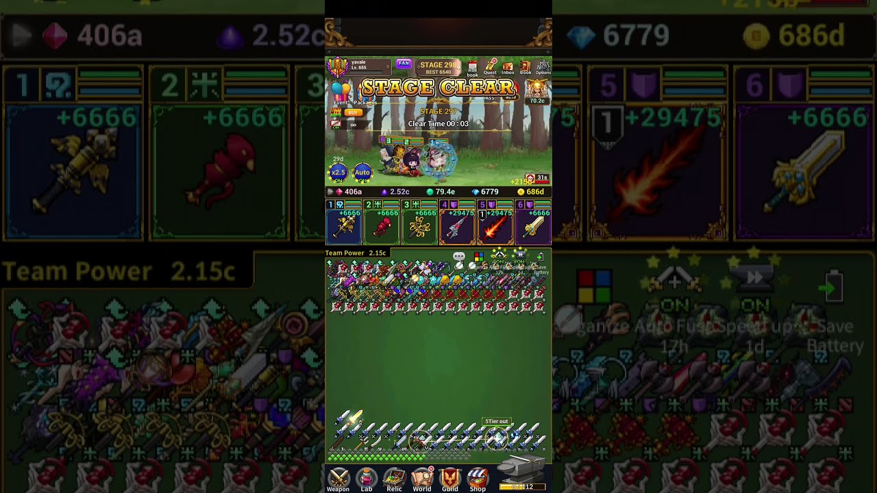 Weapon Heroes / Fastest rack farm set up