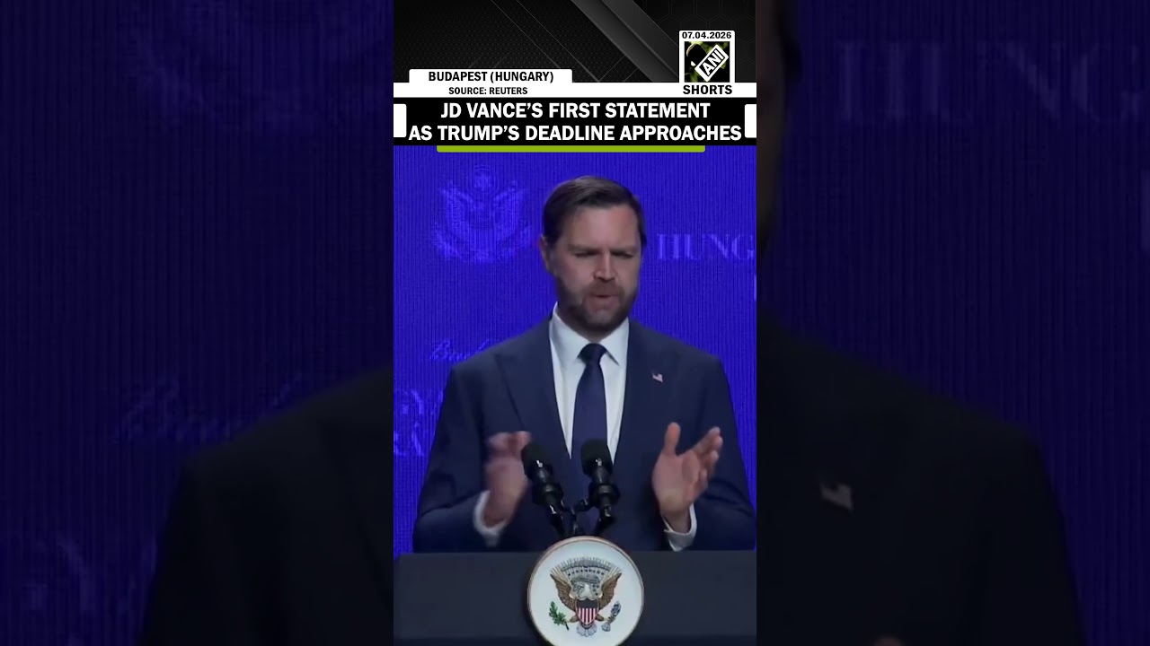 Watch: U.S. Vice President JD Vance&rsquo;s first statement as Trump&rsquo;s deadline approaches | Iran War